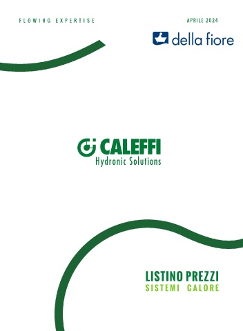caleffi - listino sistemi calore 2024